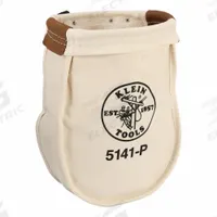 KLEIN TOOLS Tool Pouch: For 3 in Belt Wd - Max, 2 Pockets, Tan (MPN 5141P). Key specifications — Closure Type: Open Top; Attachment: Belt Slot; Color: Tan; Brand: KLEIN TOOLS.