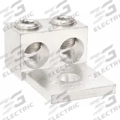 BURNDY Mechanical Connector: For Wire Size 6 AWG – 350 kcmil, 2 Wire Terminations (MPN K2A31U). Key specifications — Brand: BURNDY; Lug Material: Tin-Plated Aluminum.
