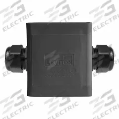 LEVITON Portable Outlet Box: Portable Outlet Box, 1 Gangs, 3R, Black, 4 3/8 in Overall Ht (MPN 3099F-2E). Key specifications — Color: Black; Brand: LEVITON.