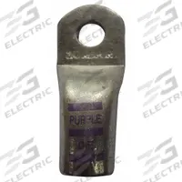 WESTWARD Lug: Crimpable Side Terminal, Crimp/Solder, Copper/Tin, 1/0 ga, Black, 1/4 in Stud Size (MPN 23ZA11). Key specifications — Shape: Straight; Raised Pads: No; Lug Type: Crimpable Side Terminal; Contact Material: Tin; Gauge: 1/0 ga; Stud Size: 1/4 in; Color: Black; Brand: WESTWARD.