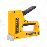 DEWALT Staple Gun: 7 5/16 in Overall Lg, For 1/4 in_5/16 in_3/8 in_1/2 in Staple Leg Lg, Aluminum (MPN DWHTTR130LH). Key specifications — attr177325: Straight; attr125717: DEWALT; attr171020: Arrow Heavy Duty Staples; attr177373: Aluminum; attr472098: Brad Nails & Flat Crown Staples; attr508666: 7 In or Less.