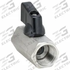 APPROVED VENDOR Manual Two-Way Ball Valve: 3/8 in Nominal Valve Size, 316 Stainless Steel, One-Piece (MPN G-SSMF-38NL). Key specifications — Brand: APPROVED VENDOR; Handle: Wedge.