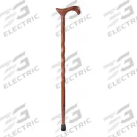 BRAZOS WALKING STICKS Walking Cane: Walking Cane, Derby-Top, Single, Wood, Rubber Bottom Tip, 34 in (MPN 502-3000-0027). Key specifications — Handle Type: Derby-Top; Includes: Rubber Bottom Tip; Color: Wood; Handle Material: Wood; Construction: Wood; Brand: BRAZOS WALKING STICKS; Product Type: Walking Cane.