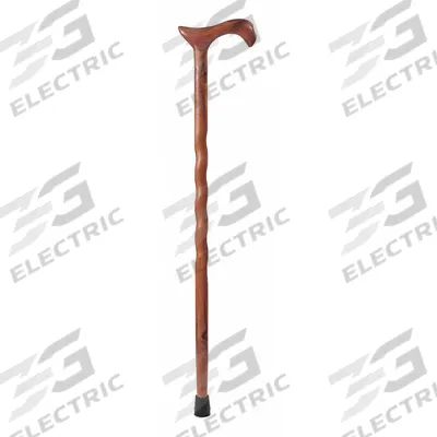 BRAZOS WALKING STICKS Walking Cane: Walking Cane, Derby-Top, Single, Wood, Rubber Bottom Tip - Single-Tip Canes