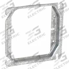 RACO Plaster Ring: Raised, 5/8 in Raised Ht, Steel, 4 in Overall Lg, 4 in Overall Wd (MPN 769). Key specifications — Brand: RACO; Material: Steel; Cover Design: Raised.