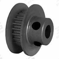 DAYTON Timing Pulley: Modified Curvilinear, Fixed, For GT Timing Belt Section, For 3 mm Belt Wd (MPN 22-2P03M6FA4). Key specifications — Brand: DAYTON; Finish: Clear Anodized; For Belt Series: Powerhouse®.