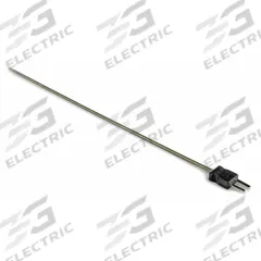 DAYTON Thermocouple Probe: -346°F to 2,193°F /-210°C to 1,200°C, Type J, Rounded Tip, 12 in Probe Lg (MPN 36GK74). Key specifications — attr1275752: 20 AWG; attr1275757: 12 in; attr1275763: ±1.1 % Below 293 °C, ±0.4 % Otherwise; attr1275765: 36GK74; attr1275769: DAYTON; attr1434700: Weld.