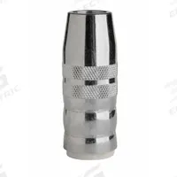 LINCOLN ELECTRIC Nozzle: 3/4 in, Conical, Flush, Threaded (MPN KP2743-1-75F). Key specifications — Manufacturer Part Number: KP2743-1-75F; Nozzle to Tip Relationship: Flush; For Contact Tip Series: Magnum Pro 550A; For MIG Gun Series: Magnum Pro 550; Brand: LINCOLN ELECTRIC.