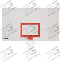 SPALDING Basketball Backboard: NCAA/NFHS, Steel, Graffiti Resistant Finish, 42 in Overall Ht (MPN 413-062). Key specifications — Brand: SPALDING; Features: Graffiti Resistant Finish; Material: Steel; Includes: Orange Target; Standards: NFHS.