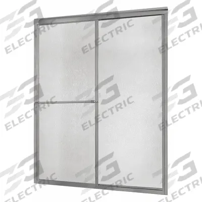 FOREMOST Shower Door: 56 in Min. Door Wd, 60 in Max. Door Wd, 70 in Overall Ht - Double-Sliding Shower Doors
