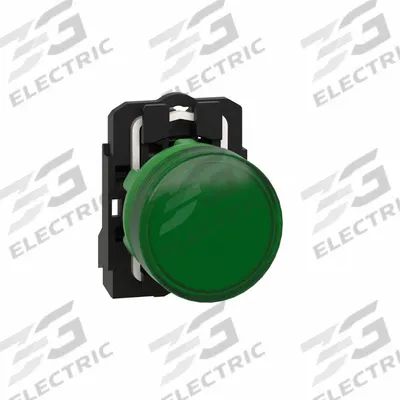 SCHNEIDER Pilot Light: 22 mm Panel Mounting Size, Green, LED - LED Pilot-Lights