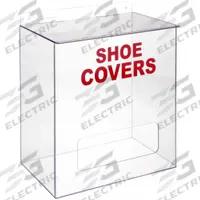 Protection Dispenser: Table/Wall, 12 1/8 in x 8 1/8 in x 15 3/8 in, PETG, Clear (MPN 4GMT5). Key specifications — Printed Text: Shoe Covers; Dispensing Method: Hinged Top; Mounting Location: Wall; Material: PETG; Dispenser Capacity: 72 Pair Shoe/Boot Covers; Products Dispensed: Shoe Covers (Bulk); Dispenser Features: 1-Handed Access; Dispenser Layout: 1 Compartment.