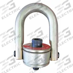 CROSBY Hoist Ring: Swivel, 1 1/2"-6, Max. 24,000 lb, Lifting, 180° Pivot Angle, 360° Rotate Angle (MPN 1016986). Key specifications — Brand: CROSBY; Thread Size: 1-1/2"-6; Finish: Zinc Plated; Operation: Lifting.