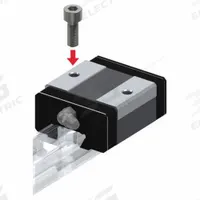 THK Linear Guide Carriage: For 23 mm Rail Wd, Ball, SR Radial Rail Guide, 26 mm Carriage Ht (MPN SR25V1SS). Key specifications — Carriage Material: Carbon Steel; Roller Material: Carbon Steel; Size: 25; Brand: THK; Features: No Preload; Type: SR Radial Rail Guide.