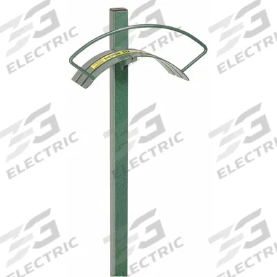 YARD BUTLER Garden Hose Hanger: 150 ft (5/8 in I.D.), Steel, Green - Metal Freestanding Garden Hose Reels