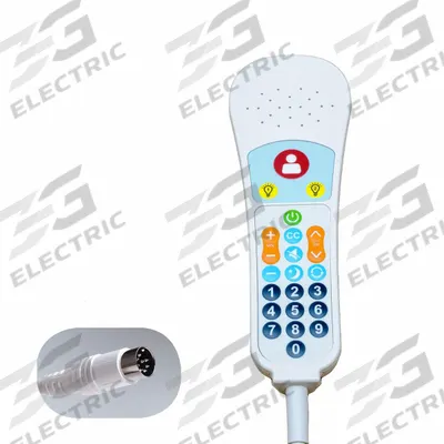 CREST HEALTHCARE SUPPLY Infrared Pillow Speaker: 3 3/16 in Overall Wd, 8-Pin DIN - Pillow Speakers