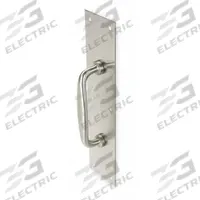 ROCKWOOD Door Pull Plate: 3 1/2 in Wd, 15 in Ht, Aluminum (MPN 132 X 70B.28). Key specifications — Material: Aluminum; Operation Type: Hand Pull; Properties: Wear-Resistant; Brand: ROCKWOOD.