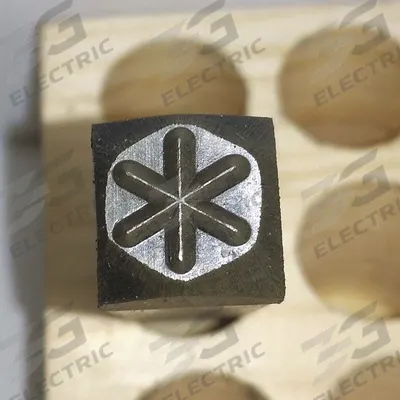 YOUNG BROS. STAMP WORKS Hand Stamp Character: Individual Character, 3/16 in Character Ht - Symbol & Inspection Stamps