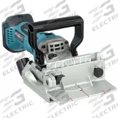 MAKITA Cordless Biscuit Joiner: Bare Tool, 18V LXT, 3/4 in Max. Cutting Dp, 6 No. of Dp Settings (MPN XJP03Z). Key specifications — attr217439: Bare Tool; attr325836: Brushed.