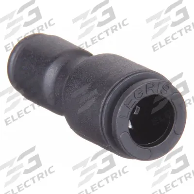 LEGRIS Push-Fit Union Fitting: 5/32 in OD x 1/4 in OD Size, Push-to-Connect x Push-to-Connect - Nylon & Nickel-Plated Brass Tube Fittings