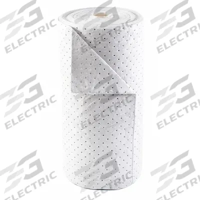 CONDOR Sorbent Roll: Polypropylene, White, 150 ft Roll Lg - Sorbent Rolls