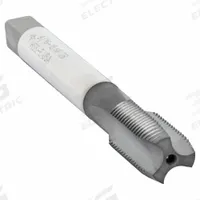 CLEVELAND Spiral Point Tap: 9/16"-18 UNF, 2B, 3 Flute, Plug Chamfer, Hardlube Coated Cobalt (MPN C96025)