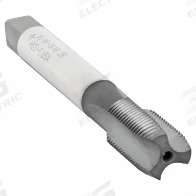 CLEVELAND Spiral Point Tap: 9/16"-18 UNF, 2B, 3 Flute, Plug Chamfer - Spiral-Point Taps for Steel & Stainless Steel