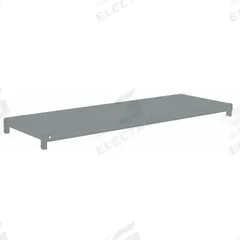 TENNSCO Shelf: 42 in x 18 in, 600 lb Load Capacity, Steel, 22 ga Decking, Gray, Shelf (MPN ZMS-4218). Key specifications — attr7875: Steel; attr7906: (4) Shelf Clips; attr17410: Powder Coated; attr17412: Single Straight; attr17414: Gray; attr17415: Steel; attr37831: TENNSCO; attr37833: Powder Coated.