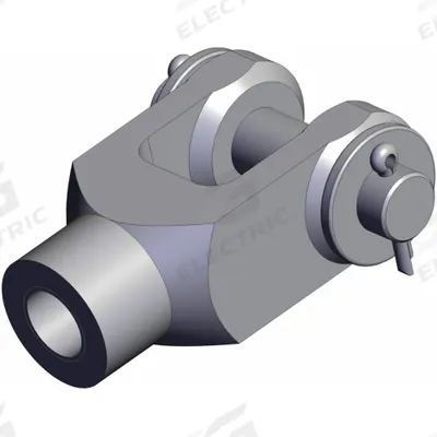 SMC Knuckle Joint: Fits 40 mm Bore Dia, M14 x 1.5 Thread Size, Y-04D - Clevis Mounting Hardware