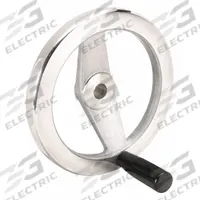 KIPP Hand Wheel: Spoked, Revolving Handle, Aluminum, 5/8 in Bore, 160 mm Dia, Zinc-Plated (MPN K0162.4160XCQ). Key specifications — Brand: KIPP.