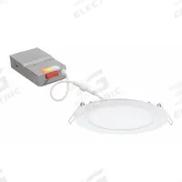 JUNO LIGHTING LED Downlight Retrofit Kit: 6 in Dia, 970 lm, 2700K/3000K/3500K/4000K/5000K, 13 W (MPN WF6 SWW5 90CRI MW M6). Key specifications — Trim Color: White; LED Replacement For: 100W INC/23W-26W CFL; Dimmable: Yes; Color Temperature: 3500K; Brand: JUNO LIGHTING; Voltage: 120V AC.