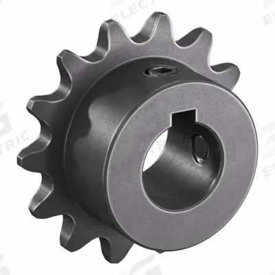 TSUBAKI Single Strand Sprocket: 35, For 3/8 in Chain Pitch, 5/8 in Bore Dia, 14 Teeth - Size 35 Fixed-Bore Roller Chain Sprockets
