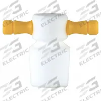 Stopper: PTFE, 16 Stopper Size, 1.25 in Overall Ht, Blue/White, 0 Holes, 1 Stoppers Included (MPN CG-3020-A-03). Key specifications — Brand: CHEMGLASS; Color: Blue/White; Stopper Size: 16; Material: PTFE.