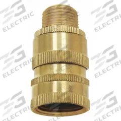 SANI-LAV Quick Connect Hose Adapter: Brass, Brass, 2 in Overall Lg, 3/4 in Inlet Connection Size (MPN N23). Key specifications — Inlet Connection Type: NPT; Brand: SANI-LAV; Color/Finish: Brass; Includes: Quick Disconnect; Material: Brass; Product Type: Hose Adapter.