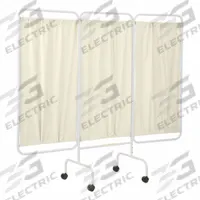 R&B WIRE PRODUCTS INC. Privacy Screen: 3 Panels, Vinyl, Brown, Casters (MPN PSS-3C/AML/C). Key specifications — Brand: R&B WIRE PRODUCTS INC.; Panel Color: Brown; Panel Material: Vinyl; Anti-Microbial Panels: Anti-Microbial.