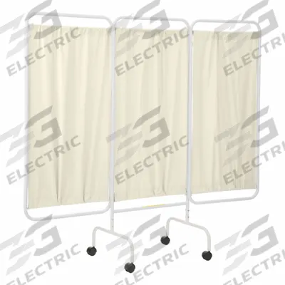 R&B WIRE PRODUCTS Privacy Screen: 3 Panels, Vinyl, Brown - Rolling Privacy Screens