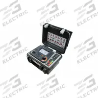 MEGGER Earth Ground Resistance Tester: 0.01 ohm to 200 ohm, CAT IV 300V, IP65, Digital, 12V, 205 mA (MPN DET2/3 EARTH TESTER, 50M KIT, LG2/P3). Key specifications — IP Rating: IP65; Test Current: 205 mA; Test Voltage: 12V; Brand: MEGGER.