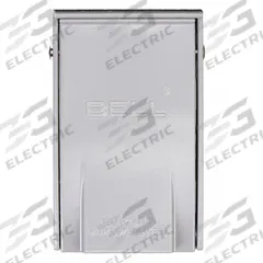 BELL Weatherproof Cover: Die-Cast Zinc, Outdoor Receptacles, 1 Gangs, 4 1/2 in Overall Ht, 3R, Gray (MPN 5028-0). Key specifications — Brand: BELL; Color: Gray; Compatible with Product Type: Outdoor Receptacles; Mounting Orientation: Vertical.