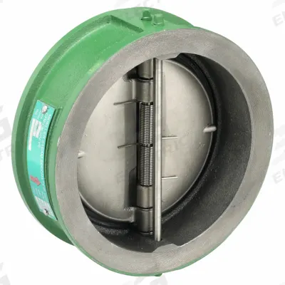 MUELLER STEAM SPECIALTY Double Disc Check Valve: Double Disc, Inline Valve Body, 6 in Pipe Size - Cast Iron Double-Door Wafer Check Valves
