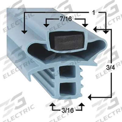 DELFIELD Gasket: Mfr Part # 1702503 - Delfield Parts for Refrigerators & Freezers