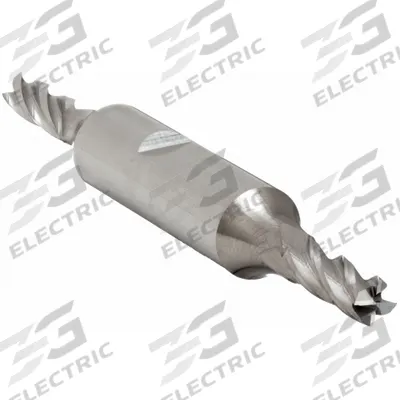APPROVED VENDOR Square End Mill: Carbide, Double End, 2 Flute, 1/8" Mill Dia, 3/8" LOC - Double-End Carbide Square End Mills