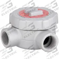 Conduit Outlet Body: Iron, GU, 1 in Trade Size, L Body, 19 cu in Body Capacity (MPN GUL100). Key specifications — Series: For Standard Body; Compatible Conduit Trade Size: 1 in; Thread Gender: Female; Hub Style: Threaded; Cover Included: Yes; Body Style: L; Connection Type: Threaded; Back Type: Round.