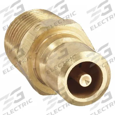 PARKER Hydraulic Quick Connect Hose Coupling: 3/8 in Coupling Size, Brass - Moldmate Series Hydraulic Quick-Connect Coupling Plugs