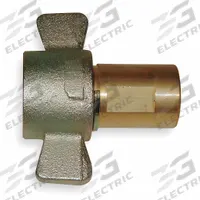 AEROQUIP Hydraulic Quick Connect Hose Coupling: 1 1/2 in Coupling Size, Brass, FNPT (MPN 5100-S5-24B). Key specifications — attr296404: Brass; attr296407: 1-1/2"-11-1/2; attr303787: AEROQUIP.