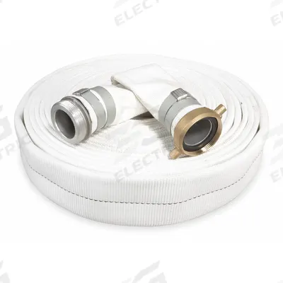 APPROVED VENDOR Water Discharge Hose: 3 in Hose Inside Dia., 50 ft Hose Lg, 125 psi, White - SBR/Natural Rubber Water Discharge Hose Assemblies with Polyester Jacket Reinforcement