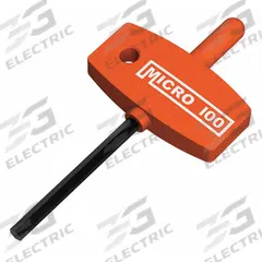 MICRO 100 T-Handle Hex Wrench: Hex Drive (MPN QHT-1)