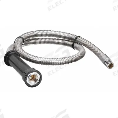 CHICAGO FAUCETS Pre-Rinse Hose: Brass, Stainless Steel, 44 in Overall Lg, NPT - Faucet Sprayer Hoses