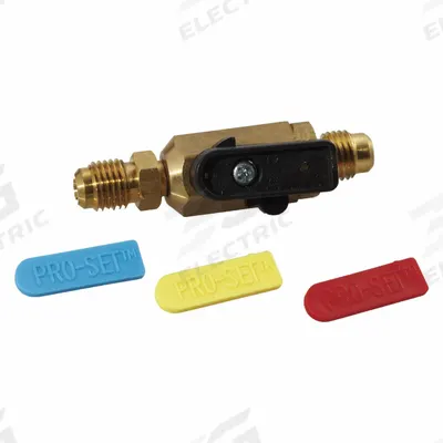PRO-SET Ball Valve: Input 1/4 in Female SAE - Compact Ball Valve Hose Adapters