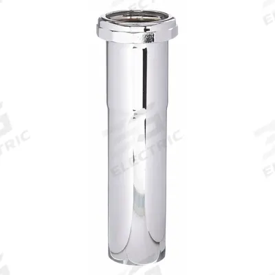 APPROVED VENDOR Extension: Brass, Chrome, Silver, 1 1/2 in Nominal Pipe Size, 6 in Overall Lg - Drain Length Extensions