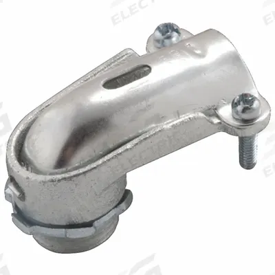 RACO Squeeze Elbow Connector: Iron, 1/2 in Trade Size - 90° Connectors - Squeeze Style